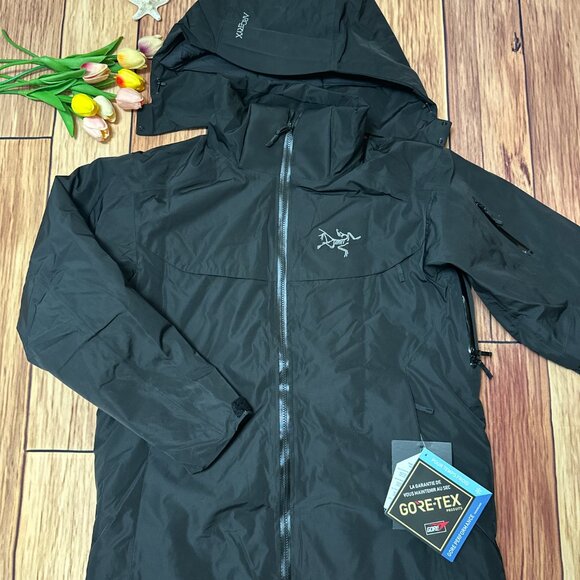 Men's Arcteryx Macai goose down Logo waterproof warm hooded ski down jacket - Picture 1 of 10